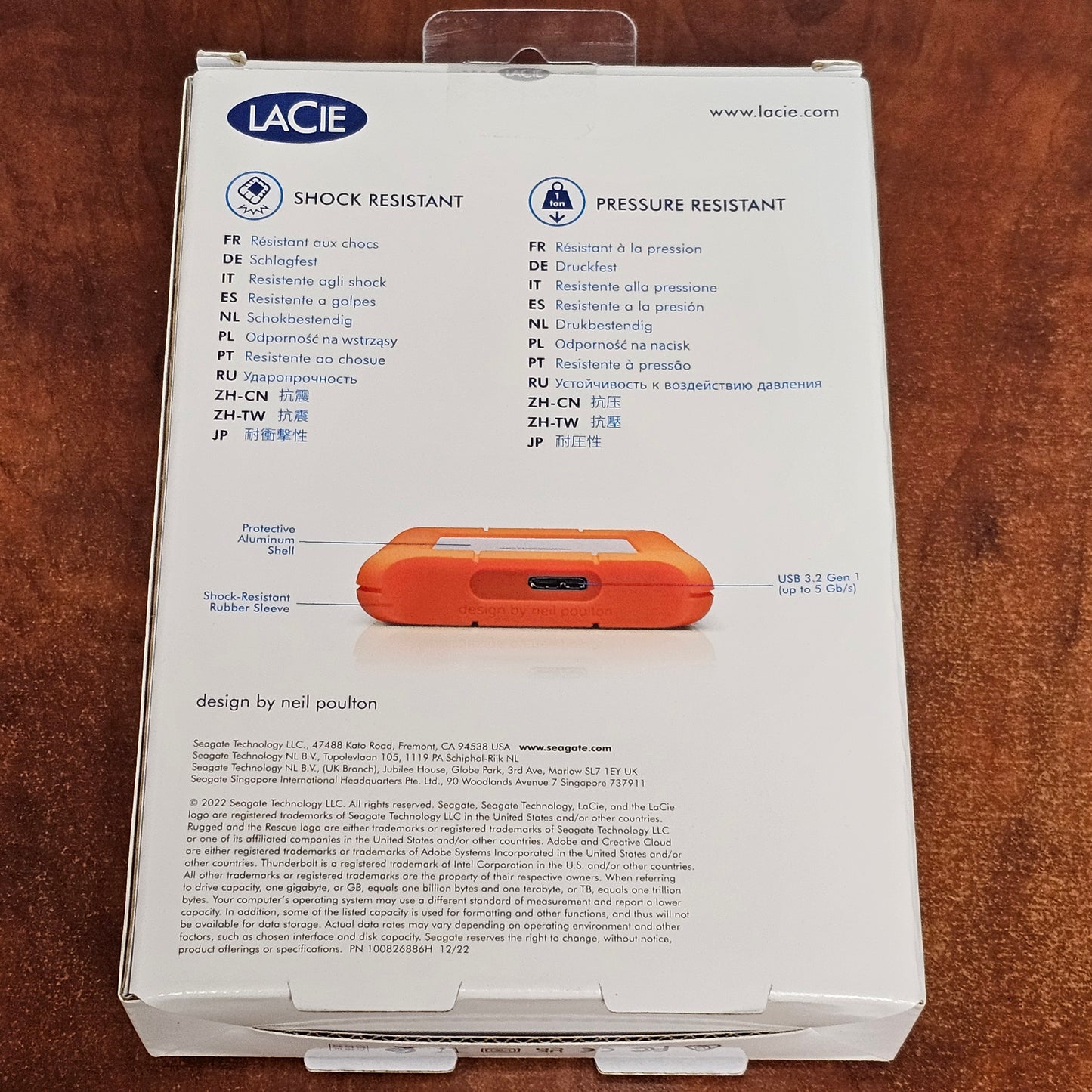 LaCie Rugged Mini 1TB USB 3.0 Portable External Hard Drive