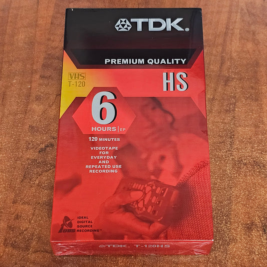 TDK HS T-120 VHS Cassette - 6 Hours