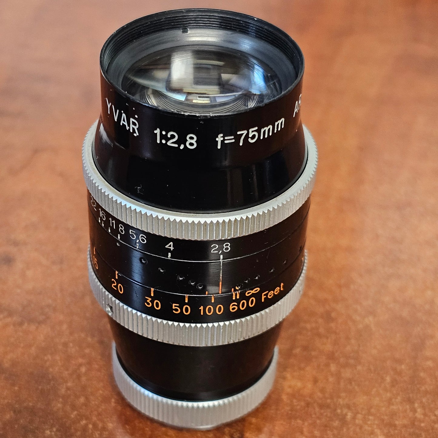 YVAR 75mm f2.8 AR C-Mount Lens S# 442243