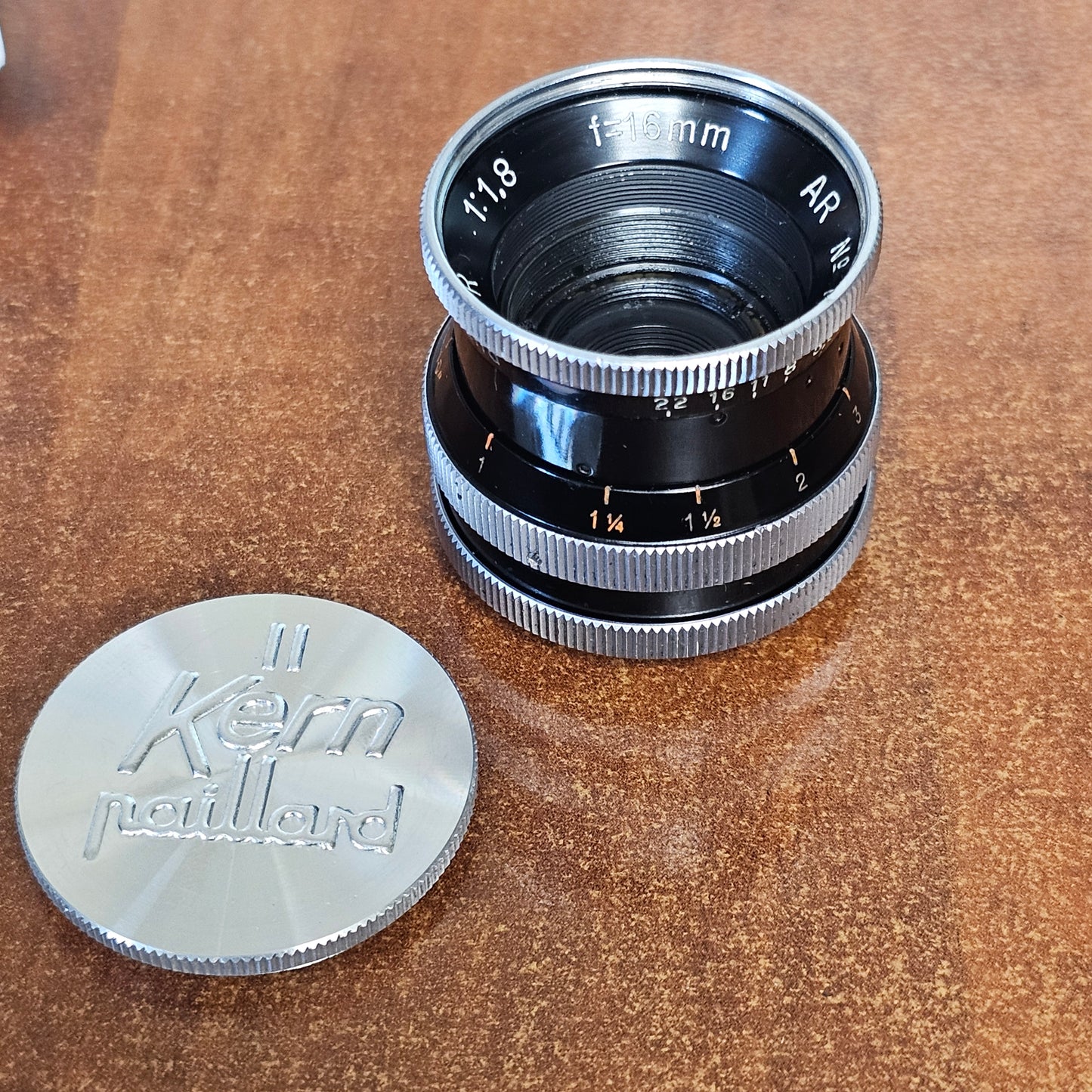 Switar 16mm f1.8 AR C-Mount Lens S# 753305