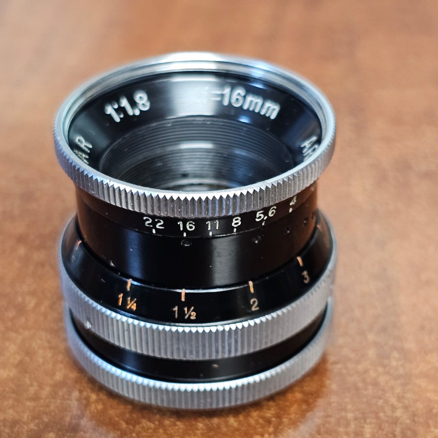 Switar 16mm f1.8 AR C-Mount Lens S# 753305