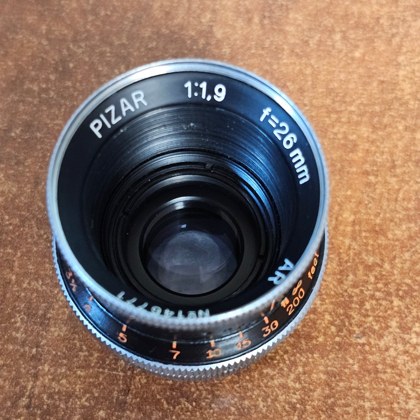 Pizar 26mm F1.9 AR C-Mount Lens S# 146771