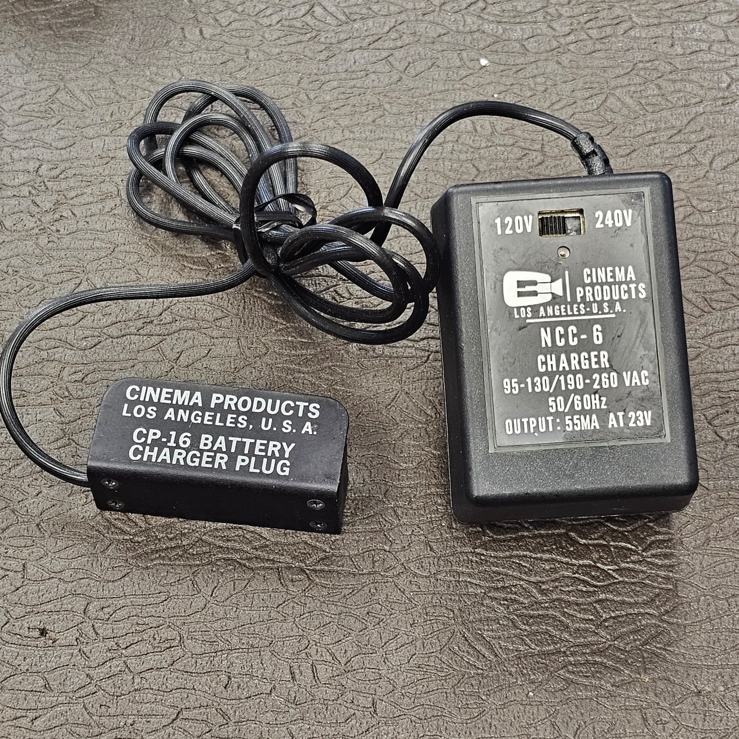 Cinema Products CP-16 NCC-6 20 Volt onboard battery charger