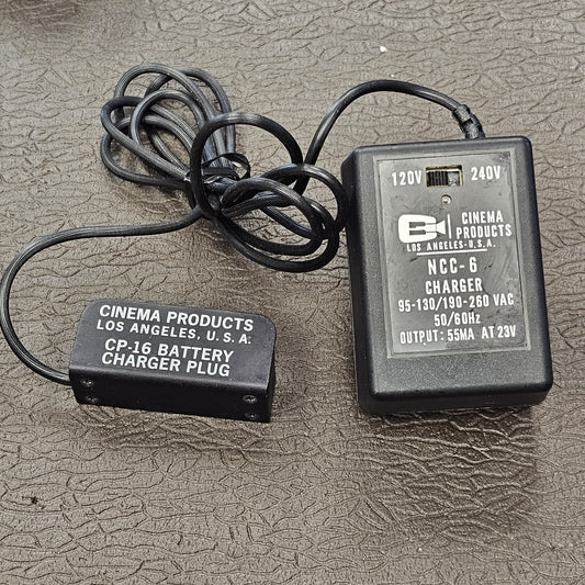 Cinema Products CP-16 NCC-6 20 Volt onboard battery charger