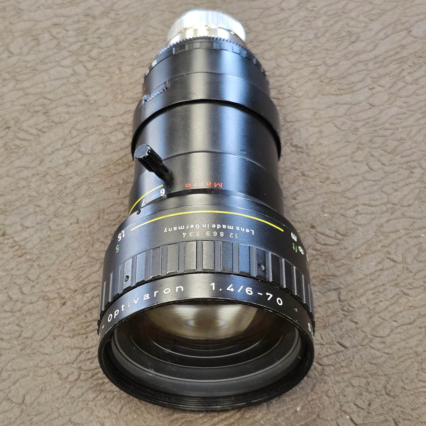 Beaulieu-Optivaron Schneider-Kreuznach 6-70mm f1.4 C-Mount zoom lens for Super 8mm Cameras S# 12869134