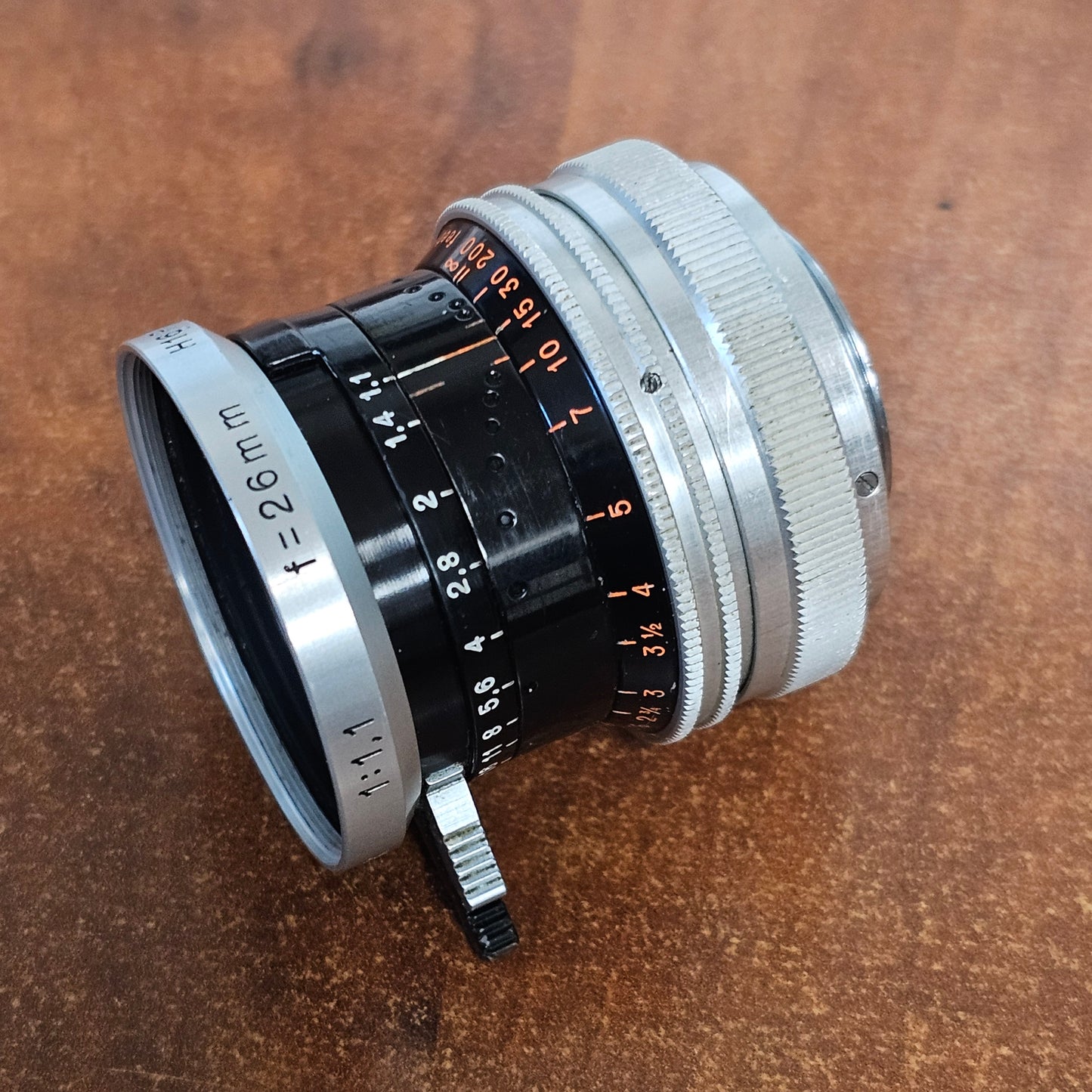 Switar 26mm Macro Preset f/1.1 H16 RX C-Mount Lens S# 1086658