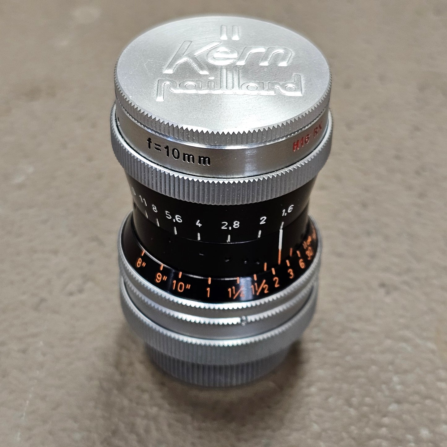 Switar 10mm f1.6 H16 RX C-Mount Lens S# 919392