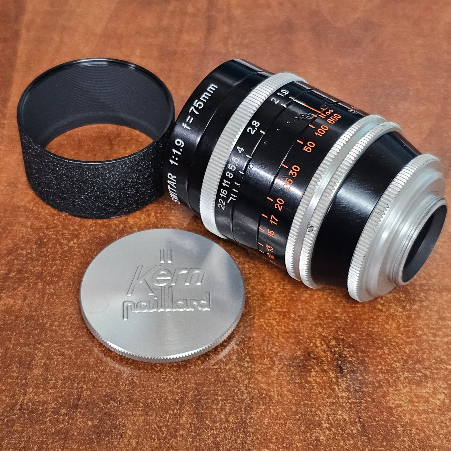 Switar 75mm f1.9 C-Mount Lens S# 921801