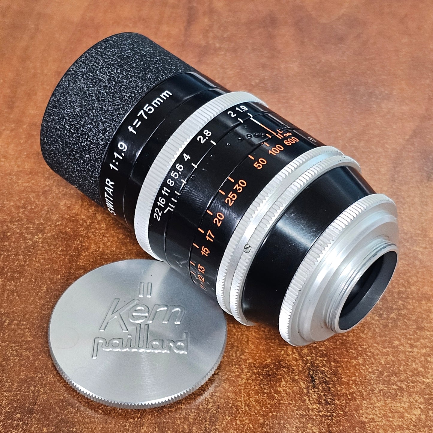 Switar 75mm f1.9 C-Mount Lens S# 921801