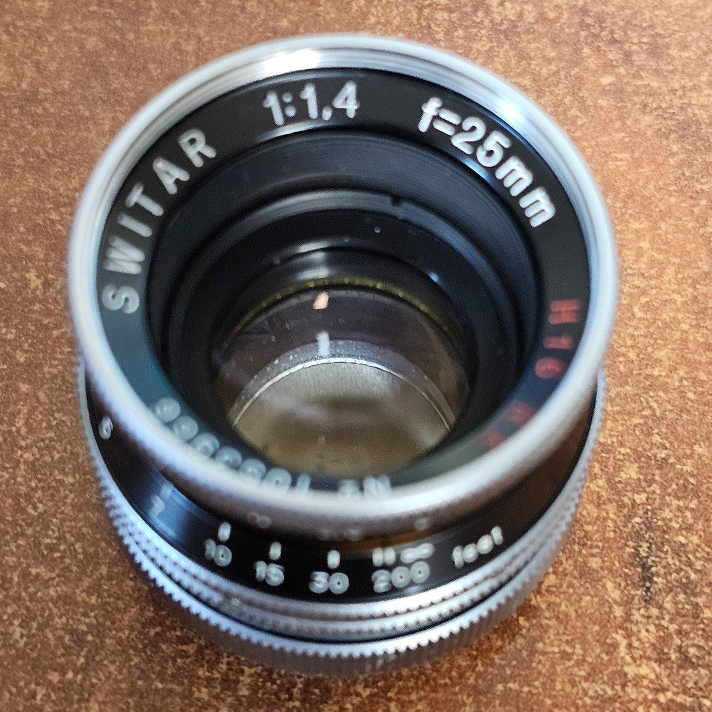 Switar 25mm f1.4 H16 RX C-Mount Lens S# 1053966