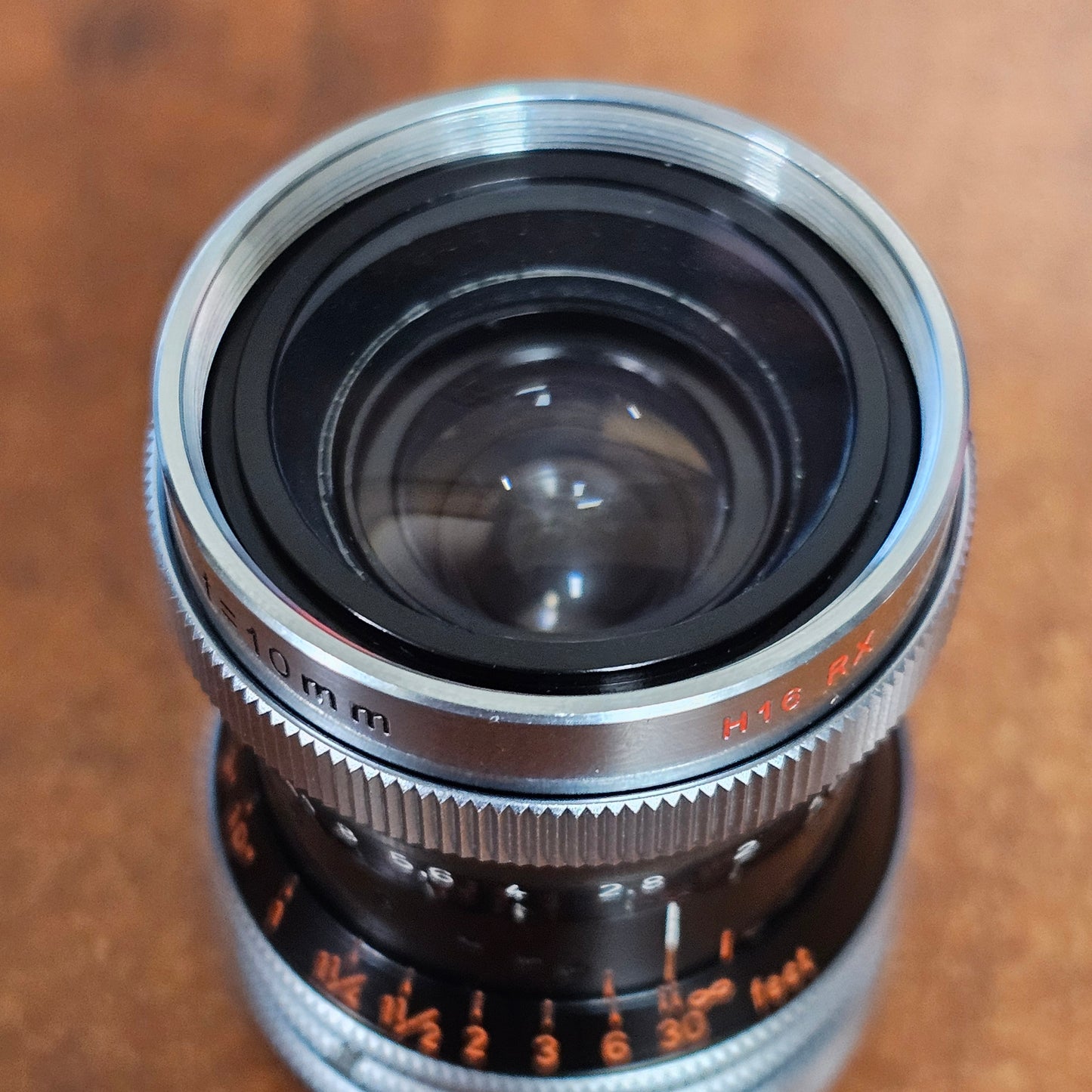 Switar 10mm f1.6 H16 RX C-Mount Lens S# 1066773