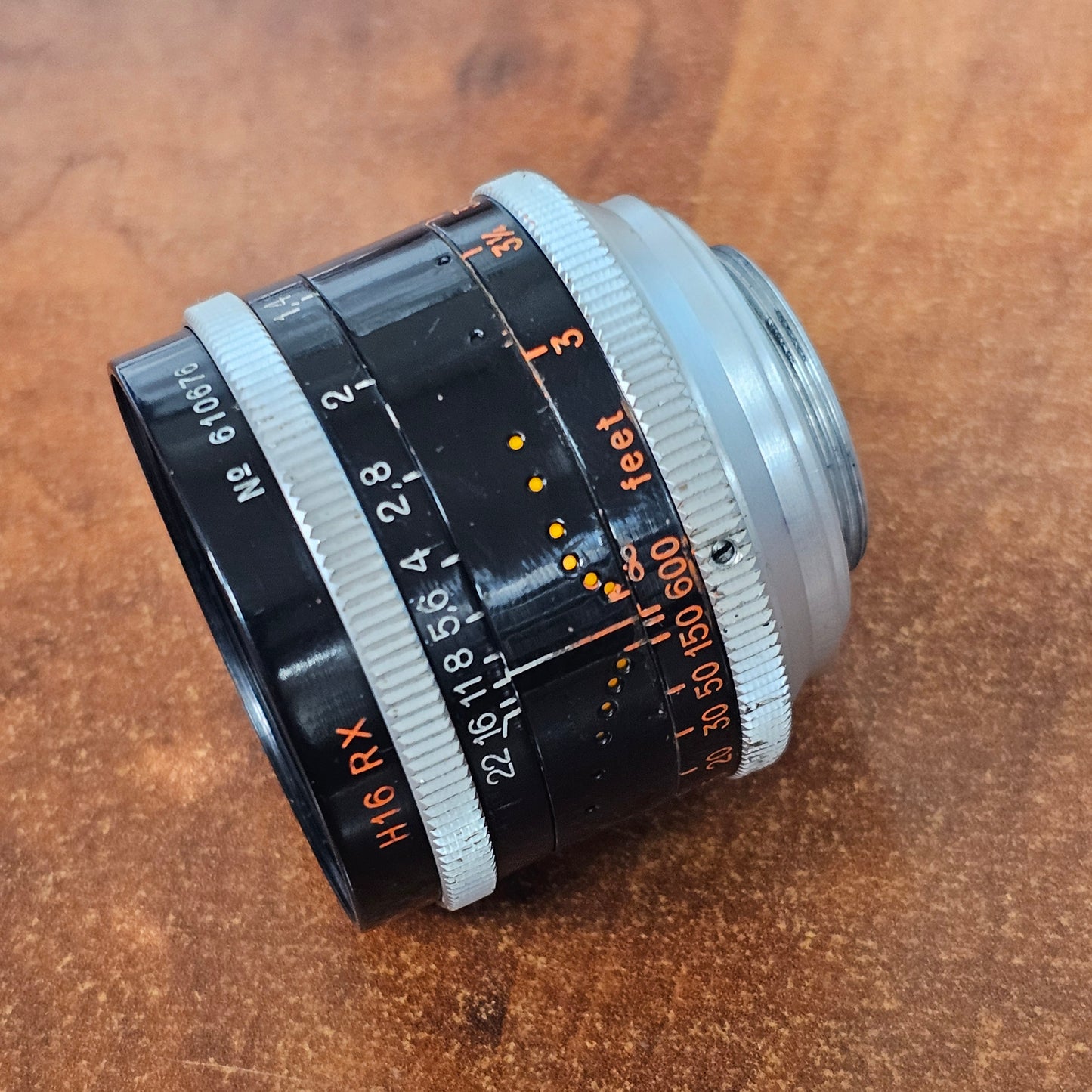 Switar 50mm f1.4 H16RX C-Mount Lens S# 610676