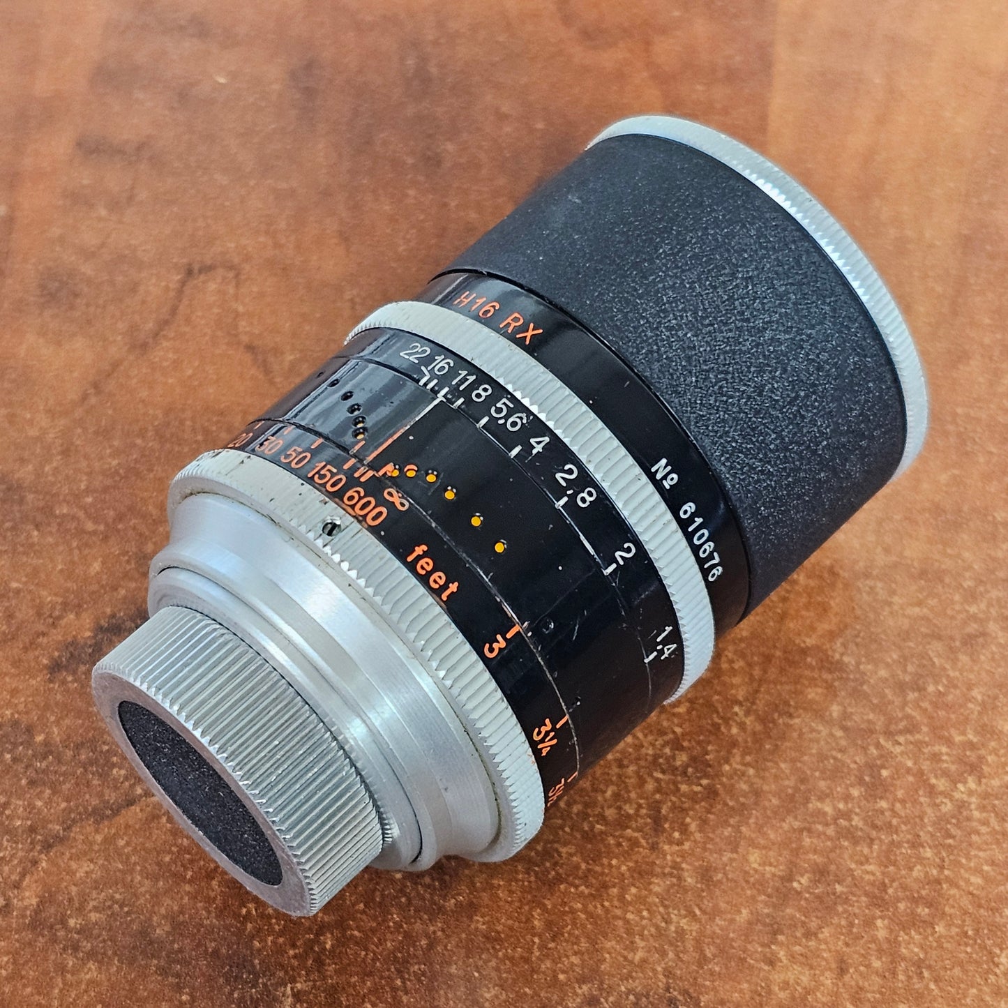 Switar 50mm f1.4 H16RX C-Mount Lens S# 610676