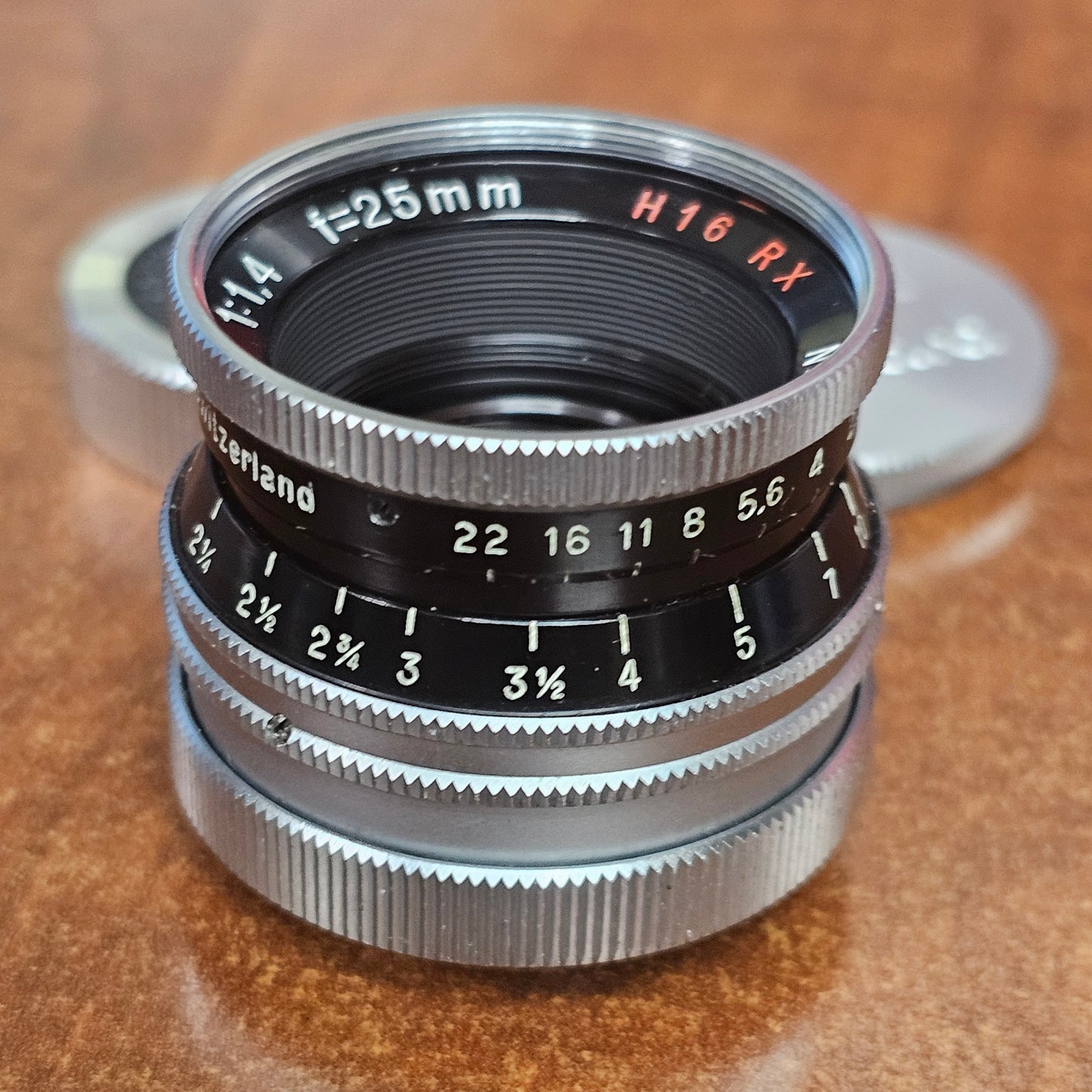 Switar 25mm f1.4 H16 RX C-Mount Lens S# 1054566