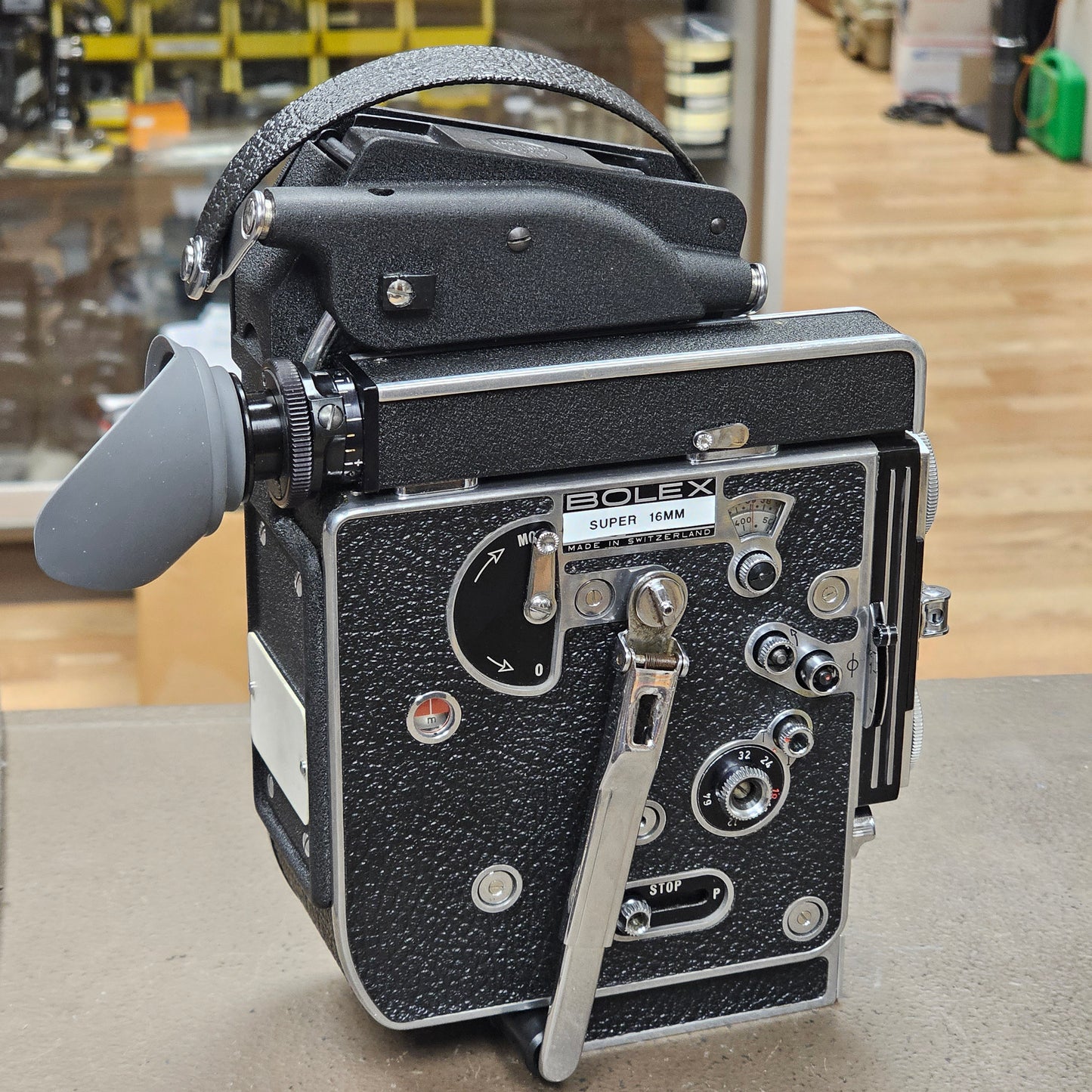 Bolex Super 16 REX 5 Camera body with 10x viewfinder S# 258346