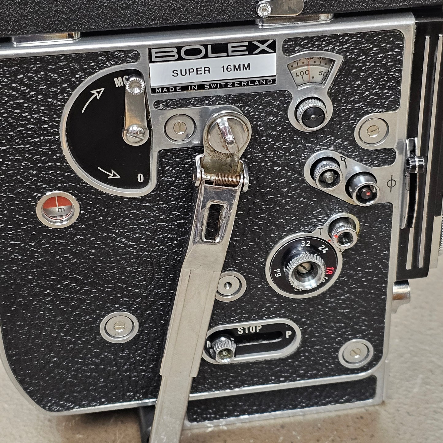 Bolex Super 16 REX 5 Camera body with 10x viewfinder S# 258346