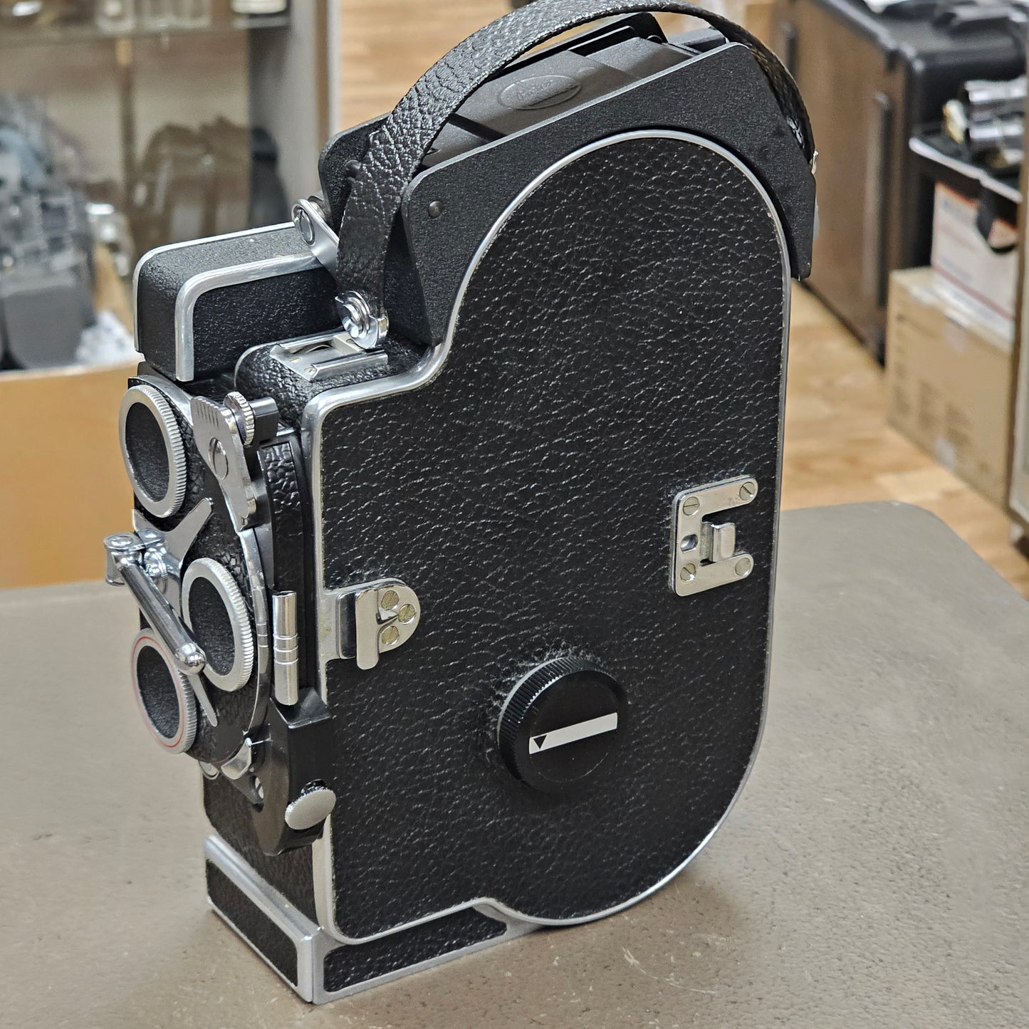 Bolex Super 16 REX 5 Camera body with 10x viewfinder S# 258346