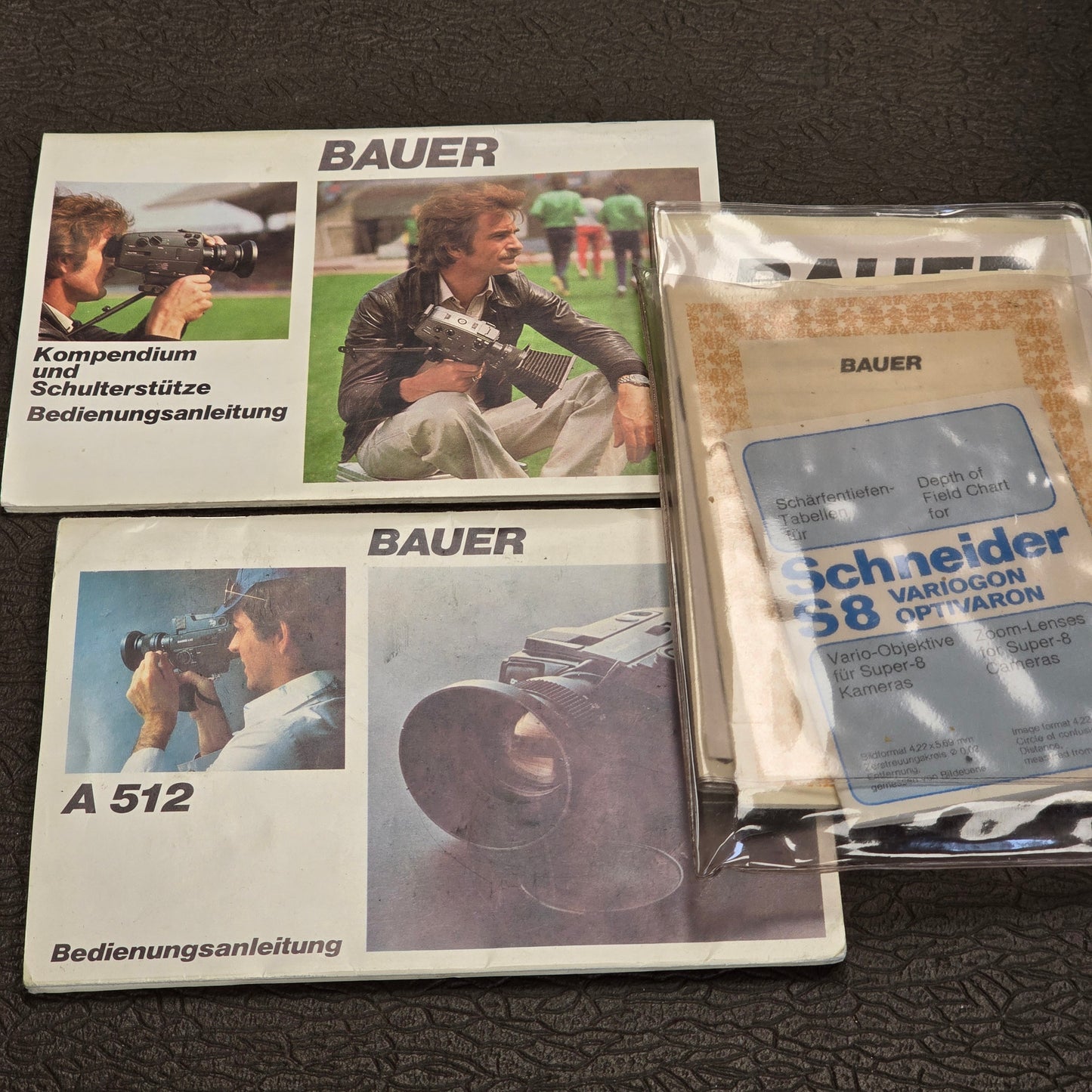 Bauer A512 Super 8mm Camera Professional Package S# 826-0571