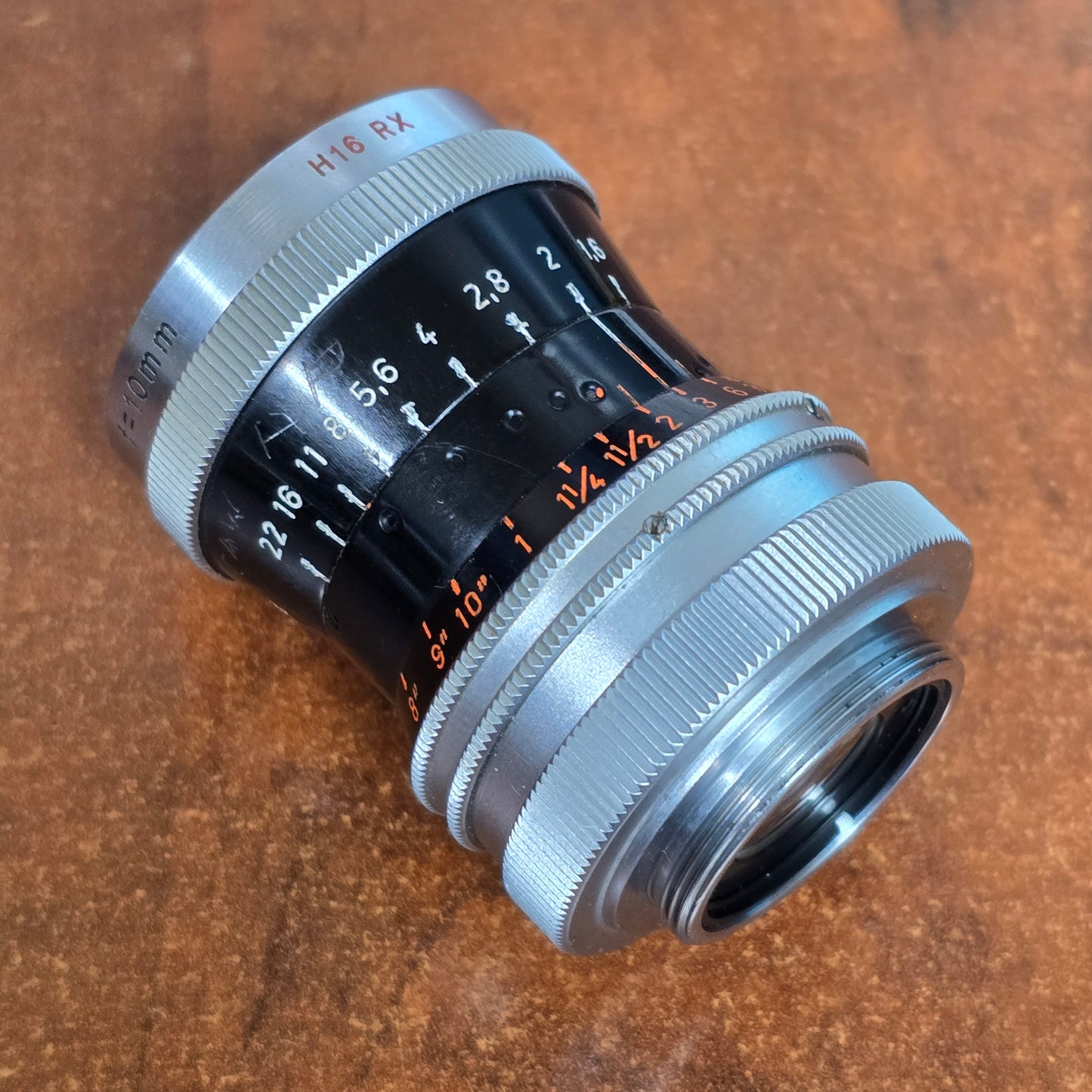 Switar 10mm f1.6 H16 RX C-Mount Lens S# 1023181