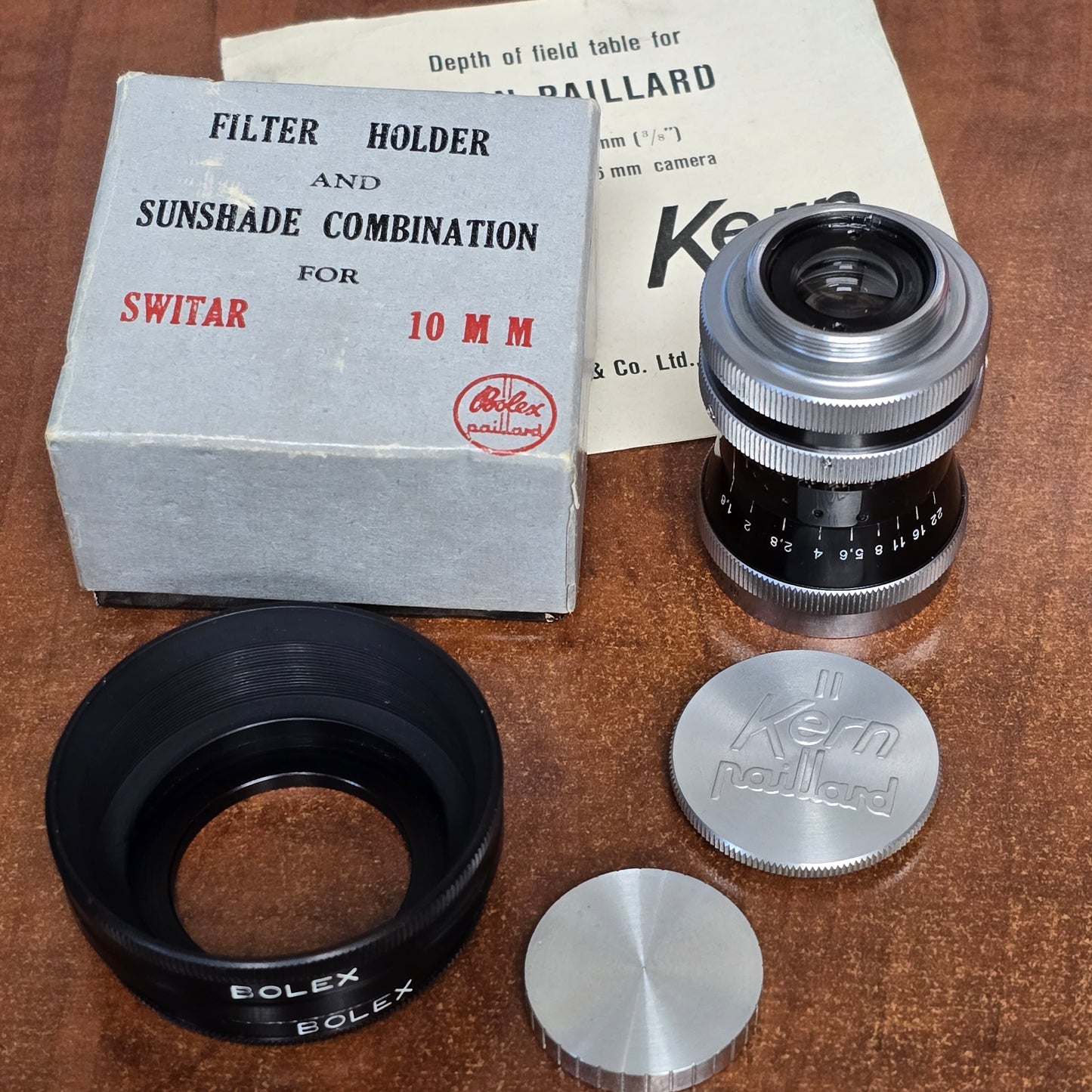 Switar 10mm f1.6 AR C-Mount Lens S# 425849