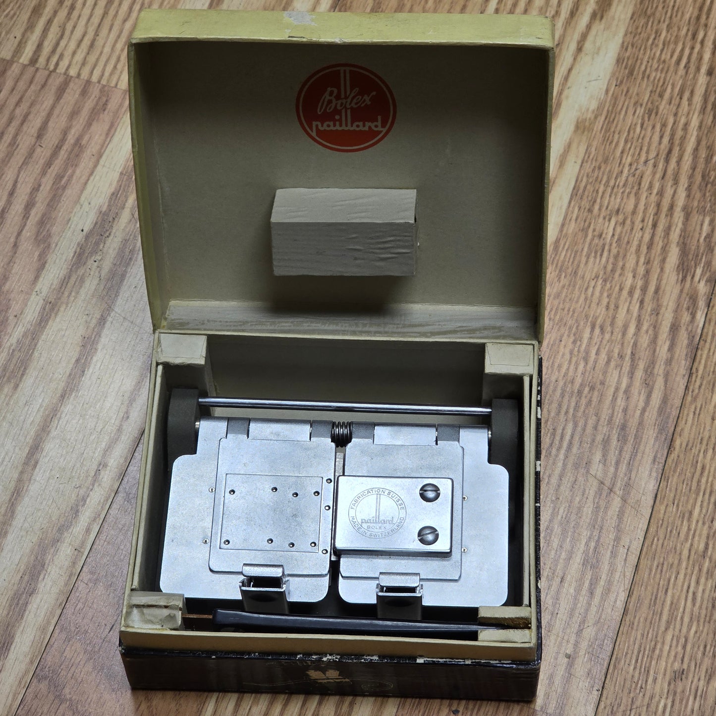 BOLEX PAILLARD TRIFILM 8MM, 9.5MM & 16MM HEAVY METAL FILM SPLICER