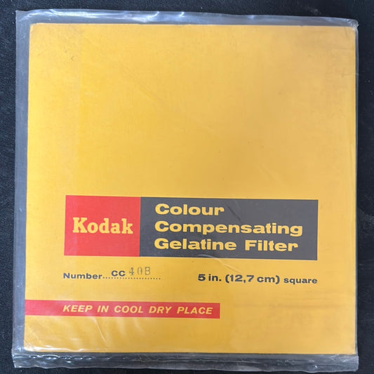 Kodak Wratten Gel Filter (No.CC40B)  5" x 5"