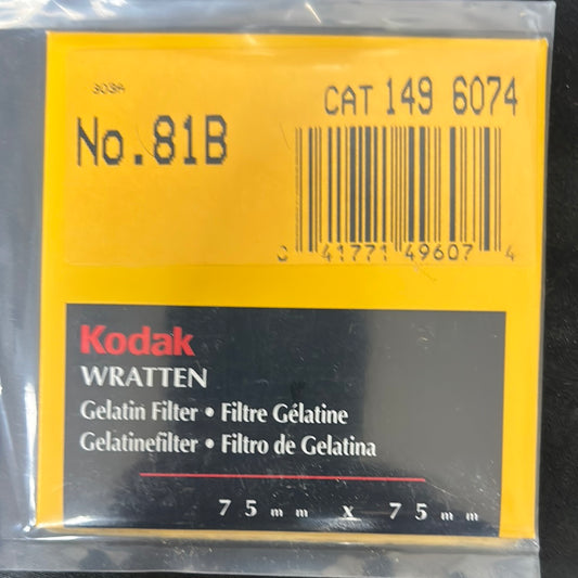 Kodak Wratten Gel Filter (No.81B)  3" x 3"