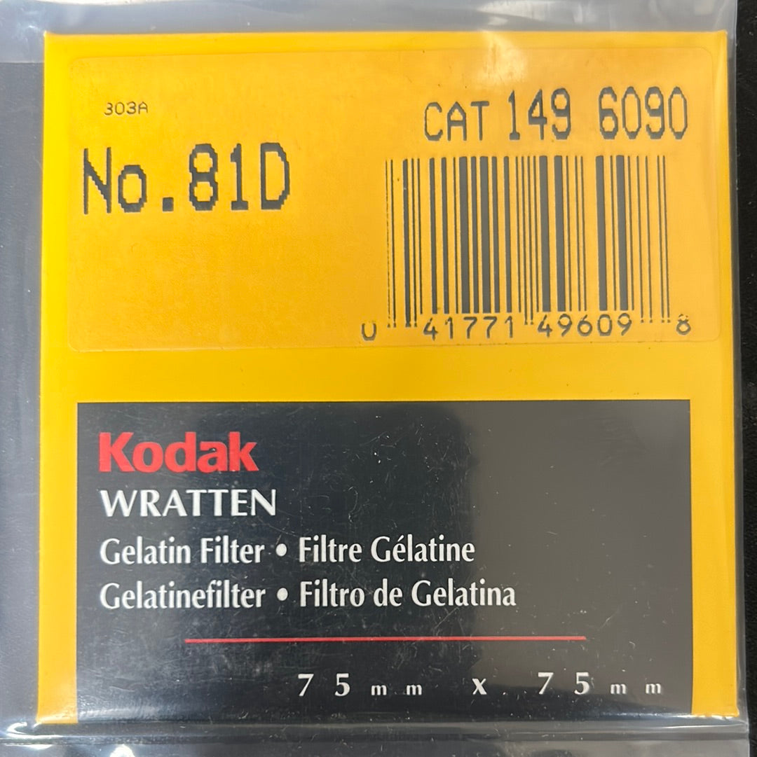 Kodak Wratten Gel Filter (No.81D)  3" x 3"