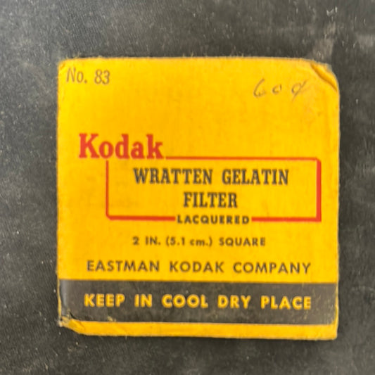 Kodak Wratten Gel Filter (No.83)  2" x 2"