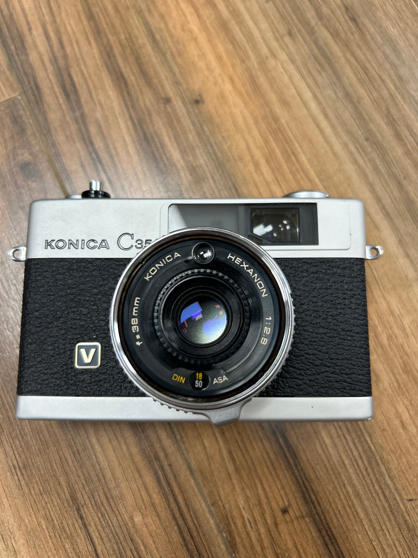 Konica C35 V with Hexanon 38mm f2.8 lens