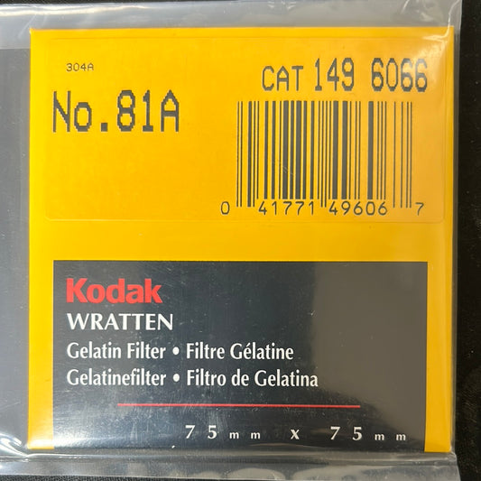 Kodak Wratten Gel Filter (No.81A)  3" x 3"