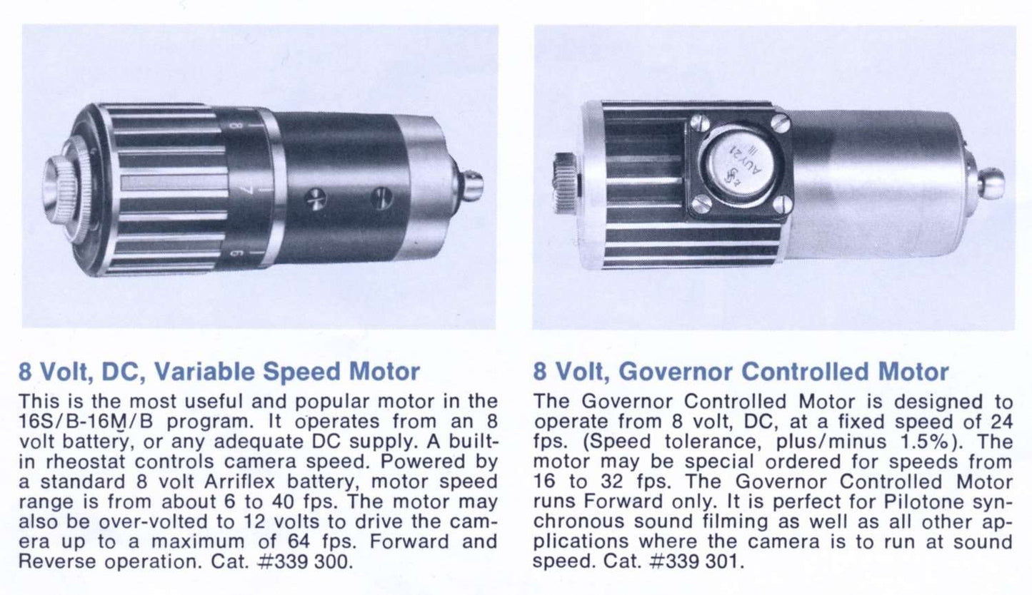 ARRI Variable/Constant Speed Motor for 16S/M