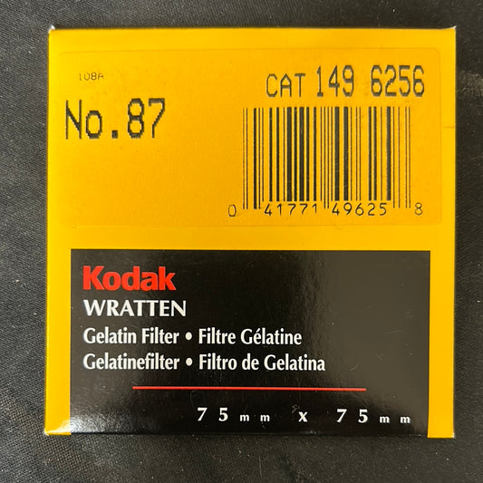 Kodak Wratten Gel Filter (No.87)  3" x 3"