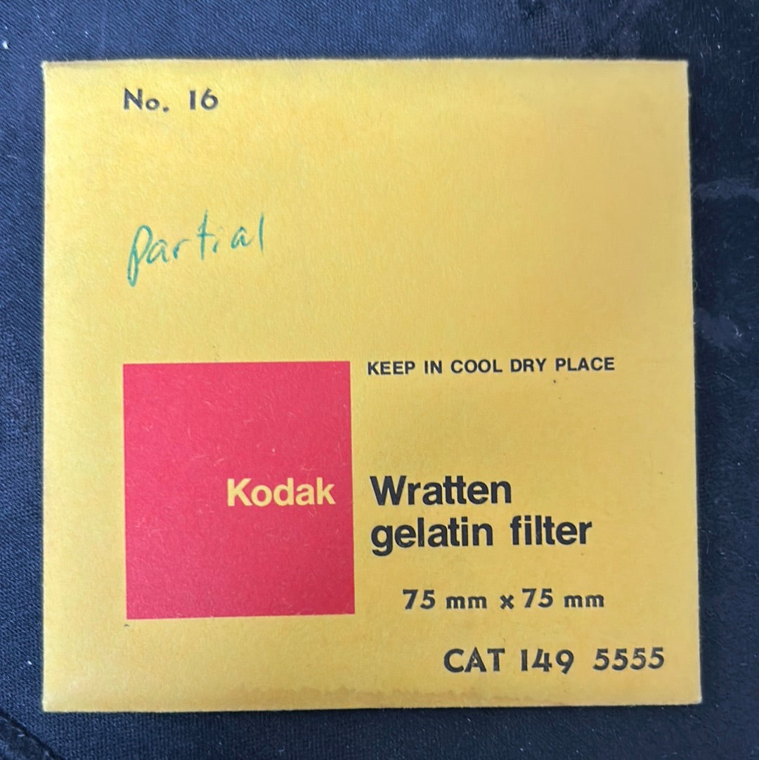 Kodak Wratten Gel Filter (No.16)  3" x 3" - Partial