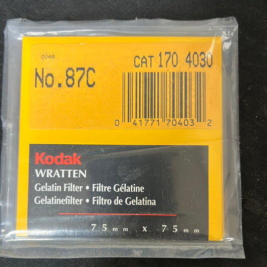 Kodak Wratten Gel Filter (No.87C)  3" x 3"