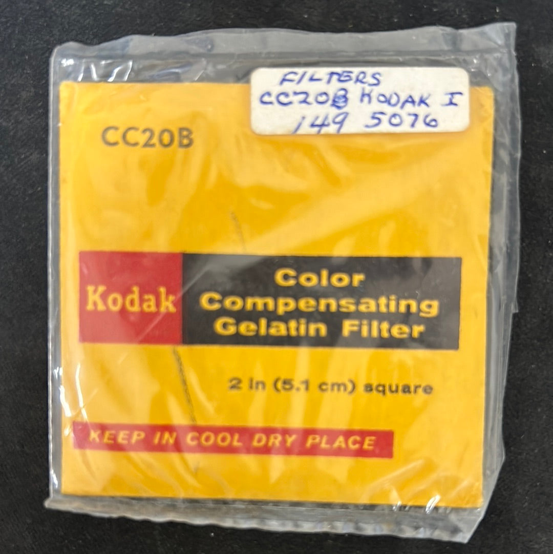 Kodak Wratten Gel Filter (CC20B) 2" x 2"