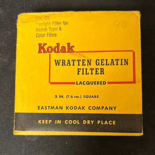 Kodak Wratten Gel Filter (No.85)  3" x 3" - Partial