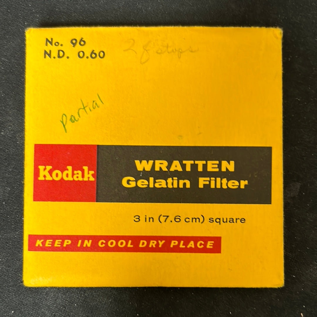 Kodak Wratten Gel Filter (No.96 ND 0.60)  3" x 3" - Partial