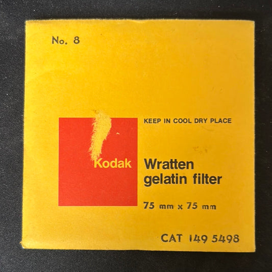 Kodak Wratten Gel Filter (No.8)  3" x 3"