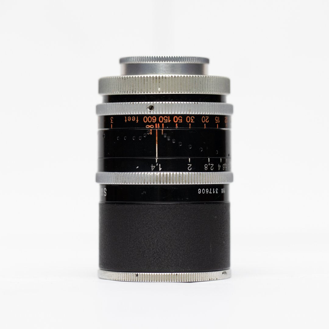 Switar 50mm f/1.4 AR C-Mount lens S# 274365