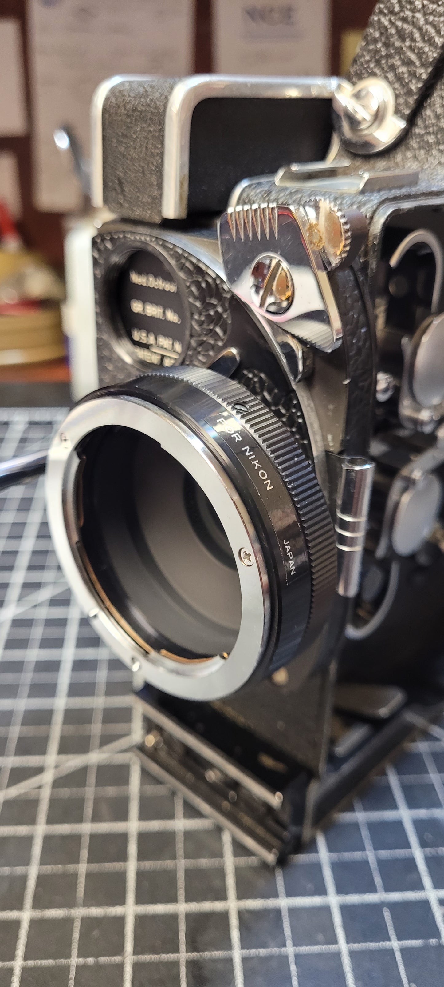 C-Mount to Nikon lens adapter