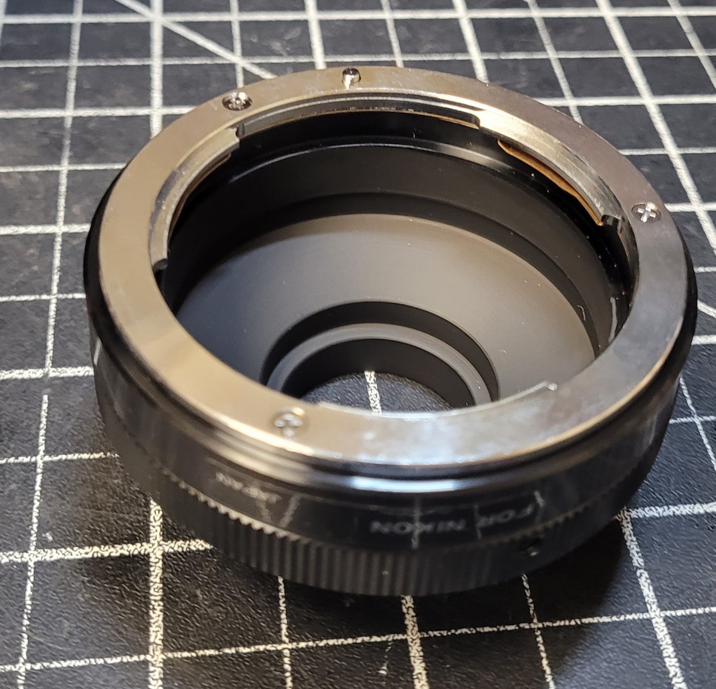 C-Mount to Nikon lens adapter