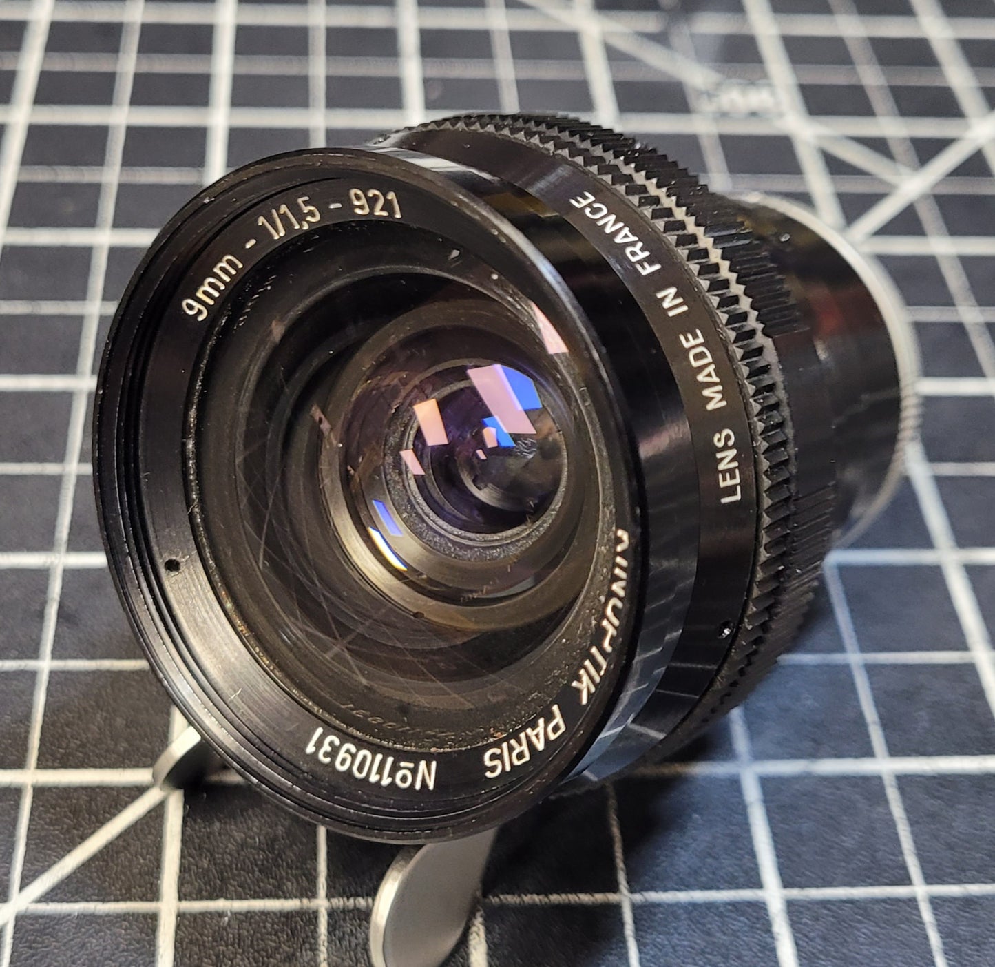 Kinoptik Paris 9mm f1.5 C Mount lens S# 110931