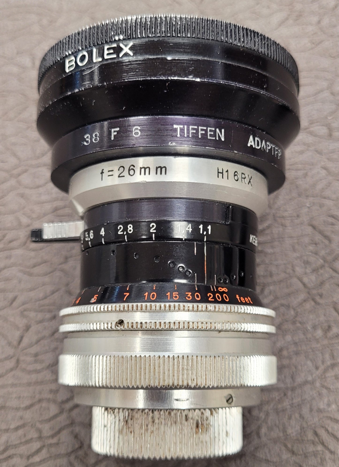 Bolex Tiffen 38F-6 Adapter Ring And Retainer for Series 6 Drop in Filters