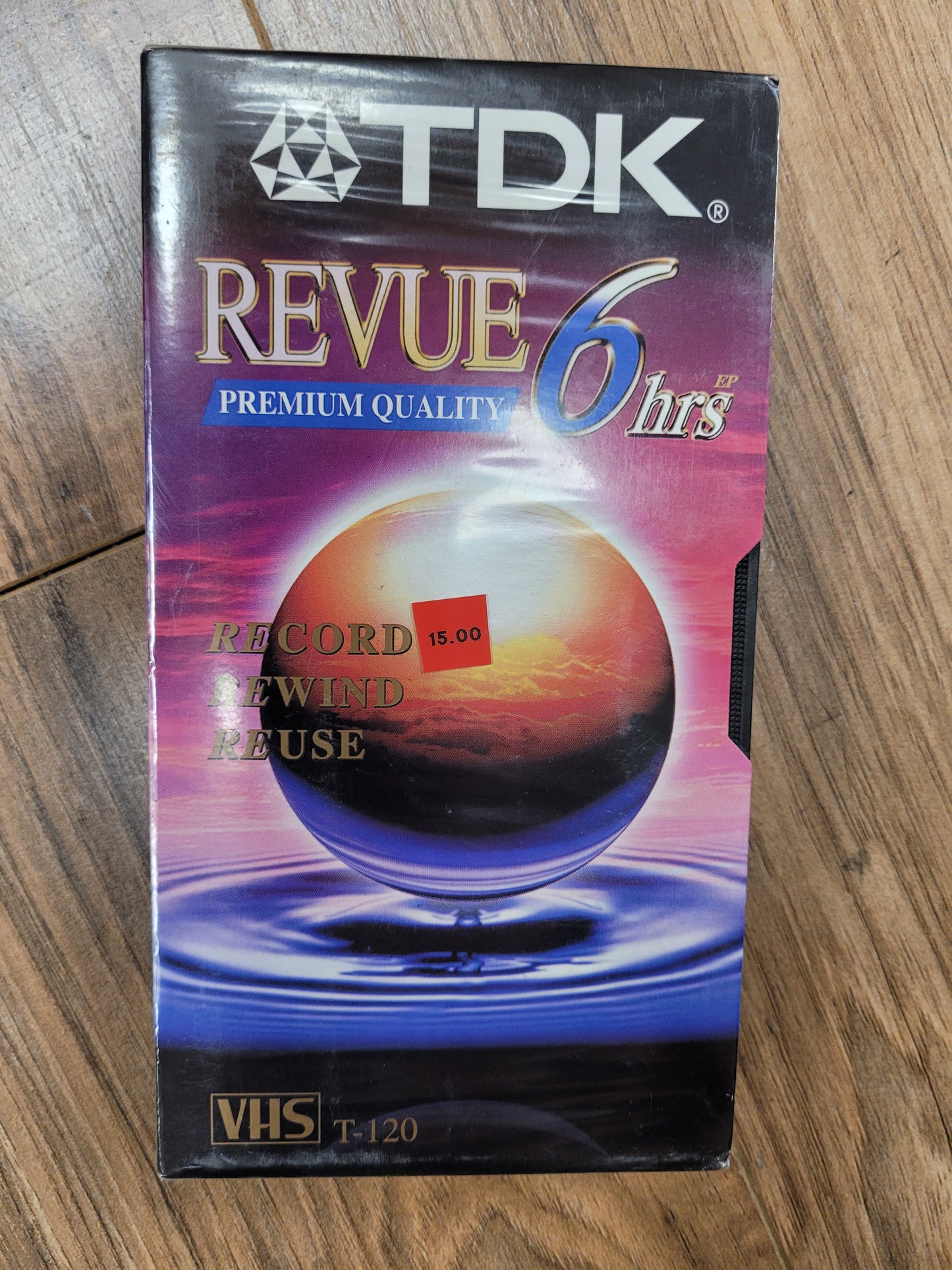 TDK Review T-120 VHS Cassette - 6 Hour