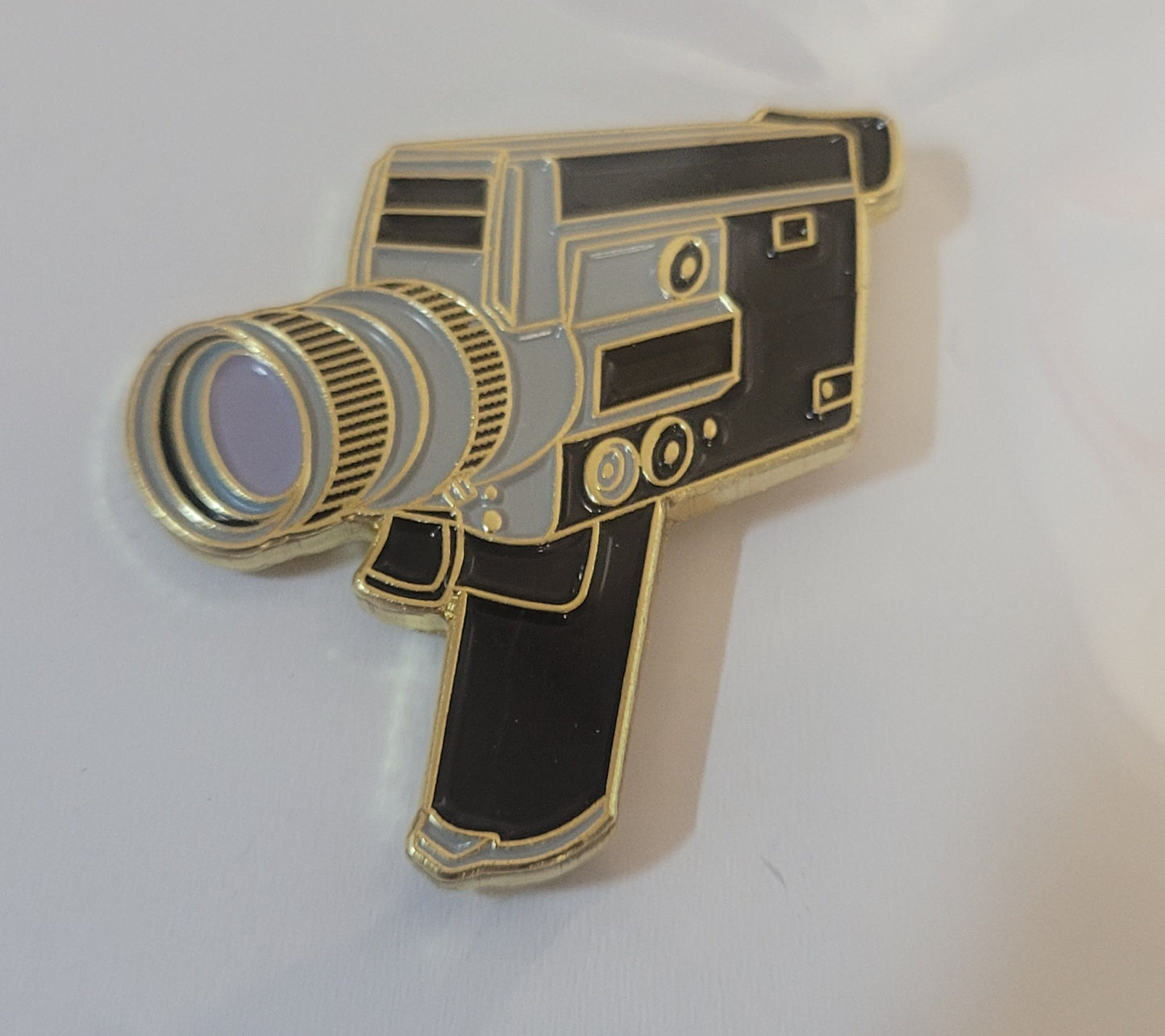 Canon 518 Autozoom Super 8mm Film Camera Enamel Lapel Pin -Limited Edition