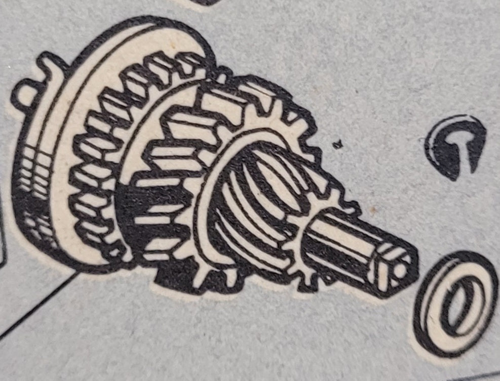 Bolex Stopping Shaft assembly