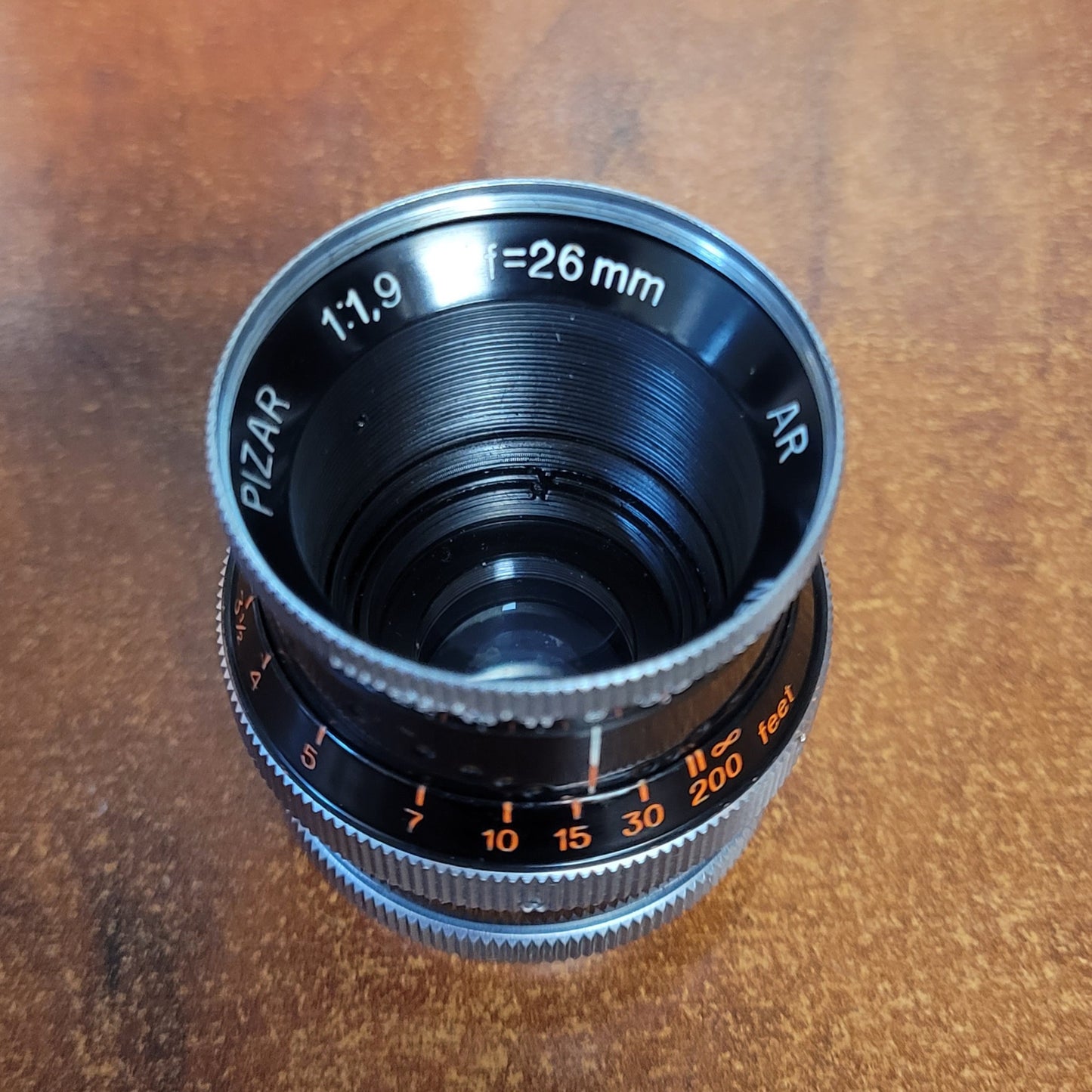 Pizar 26mm F1.9 AR C-Mount Lens S# 107409